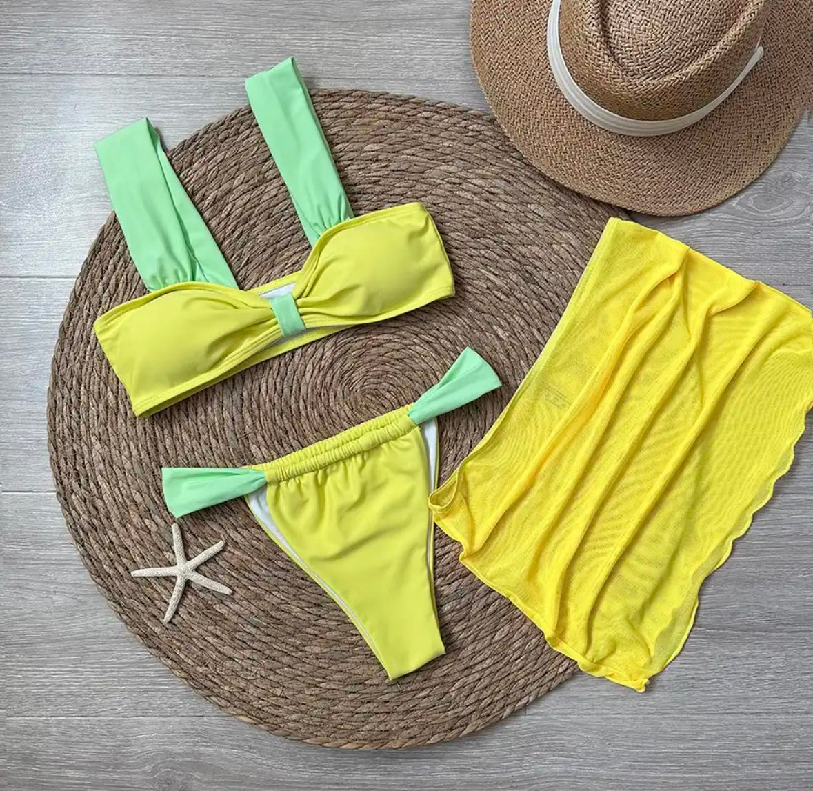 “Paris” 3 Piece Bikini Set