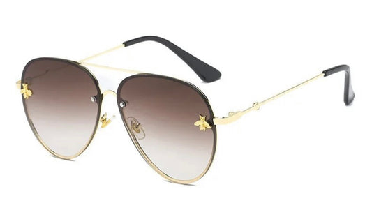 “Miss Bee” Aviator Sunglasses