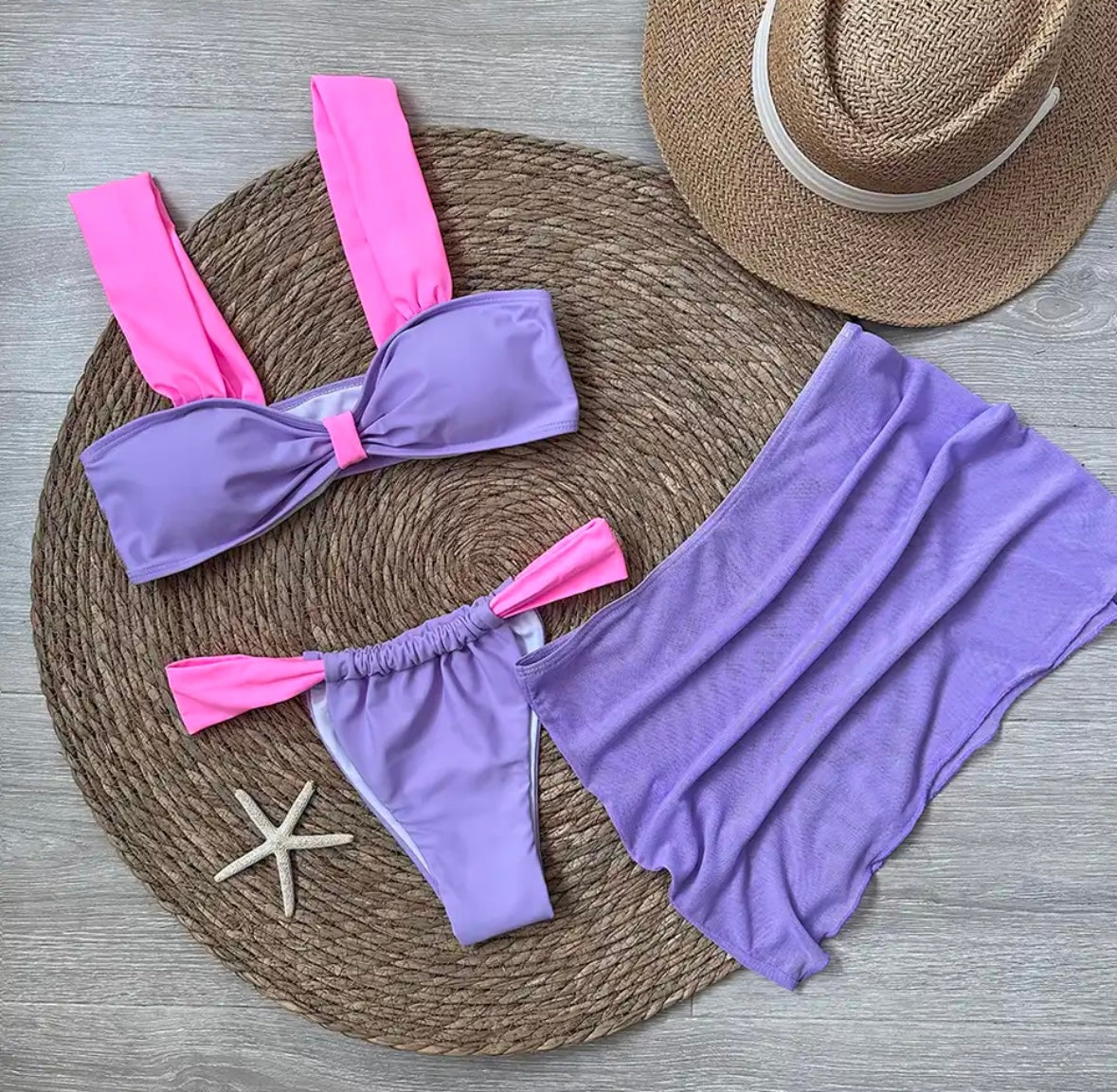 “Paris” 3 Piece Bikini Set