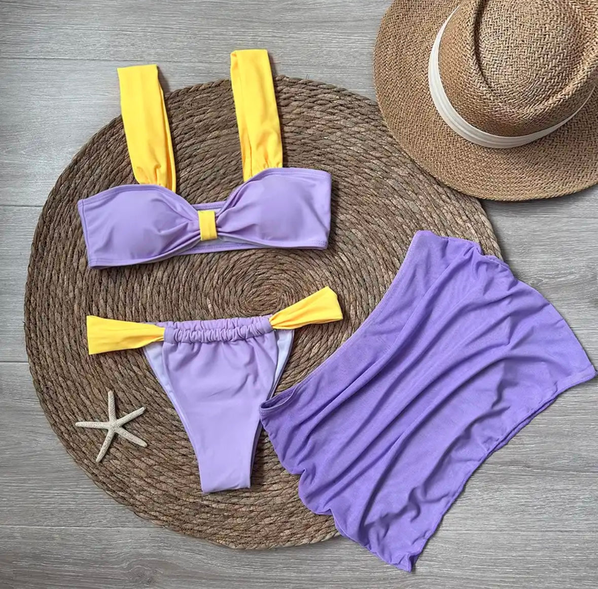 “Paris” 3 Piece Bikini Set