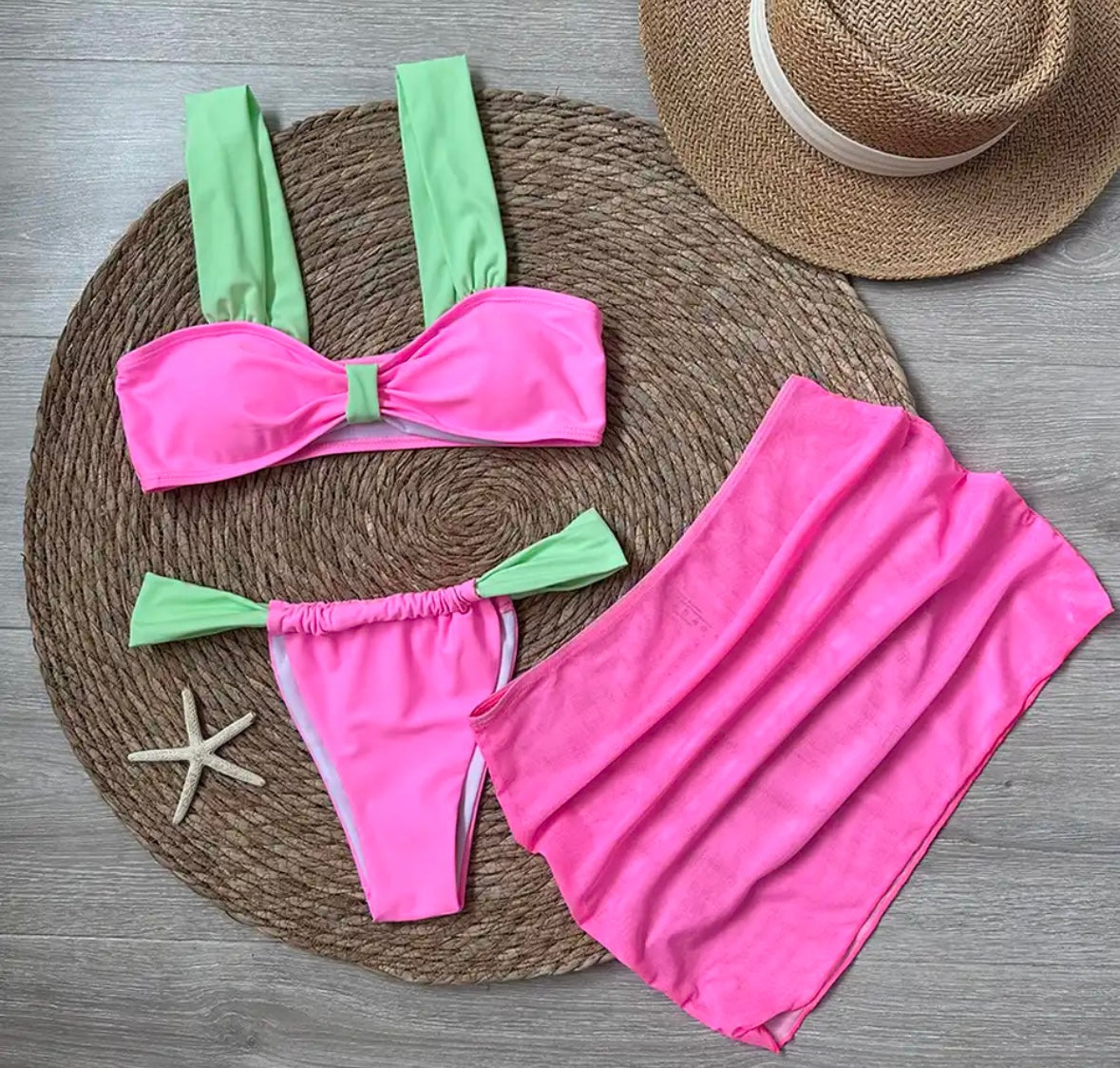 “Paris” 3 Piece Bikini Set